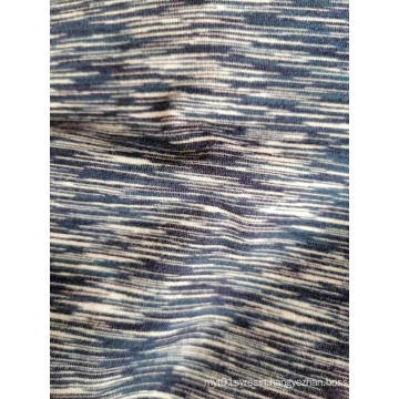 POLYESTER SPANDEX DTY BRUSHED YARN DYED KNITTED FABRIC